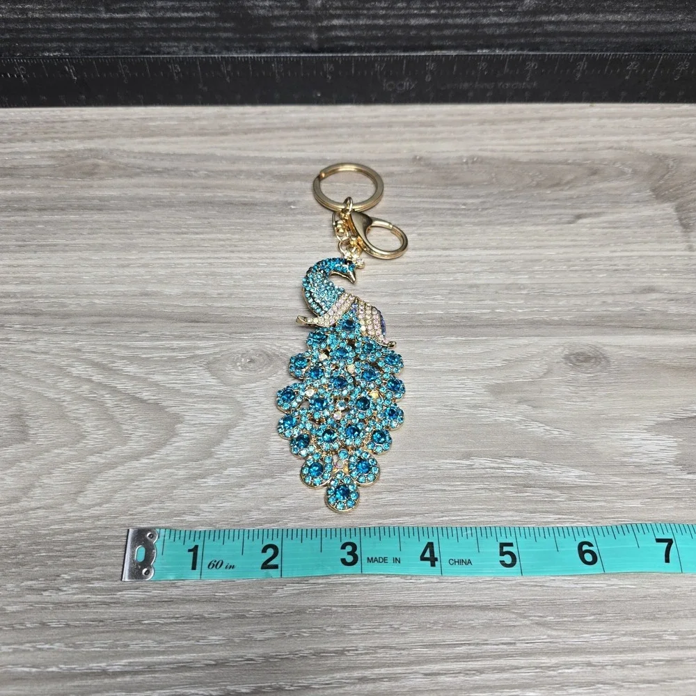 Vintage Keychain Peacock